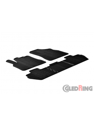 Original Gledring Passform Fußmatten Gummimatten 5 Tlg.+Fixing - Citroen Berlingo 2008->/FL 2015->2018